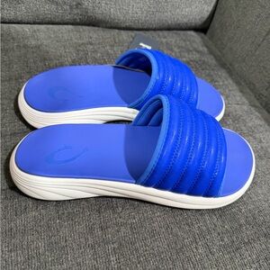 OluKai Komo Slide Men’s 10 Blue Slip On sandals New NWT
